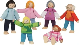 GOKI Bábiky Moderná rodina 6 ks