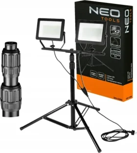 NoName Reflektor LED dvojitý na statíve 1,8 m / Reflektor / SMD LED / 2x100 W / 2x8500 lm (TOP-99-096)