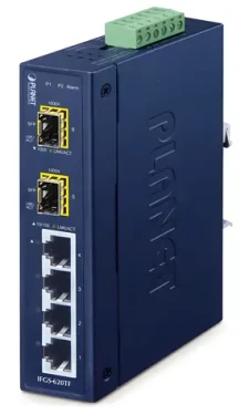 Planet IFGS-620TF / Switch priemyselný / L2 / 4X 10/100 RJ-45 / 2x 1Gb SFP / -40 až 75 ° C / 9-48VDC / IP30 / fanless (IFGS-620TF)