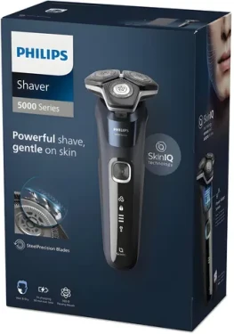 Philips Shaver series 5000 S5885/10 čierna / Rotačný holiaci strojček / Wet Dry / 3 hlavice / 60 min prevádzka (S5885/10)