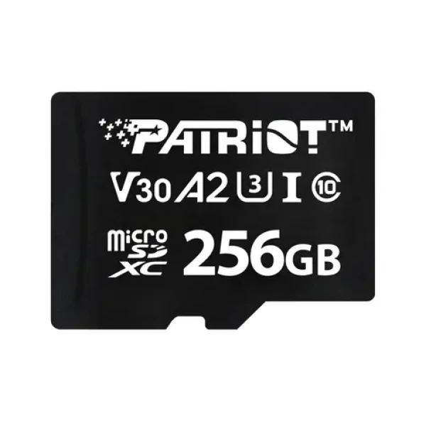 Patriot VX Series 256GB / Micro SDXC / UHS-I V30 / U3 / A2 / čítanie: 90 MB/s / zápis: 80 MB/s (PSF256GVX32MCX)
