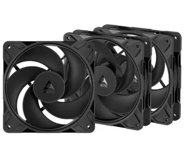 ARCTIC P12 Pro Reverse (3ks) čierna / 120mm / PWM PST / 3000 RPM / 73 CFM / 4-pin (ACFAN00332A)