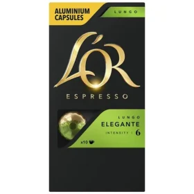 L#39;OR Espresso Lungo Elegante Nespresso 10 ks / Kapsľová káva (8711000360552)