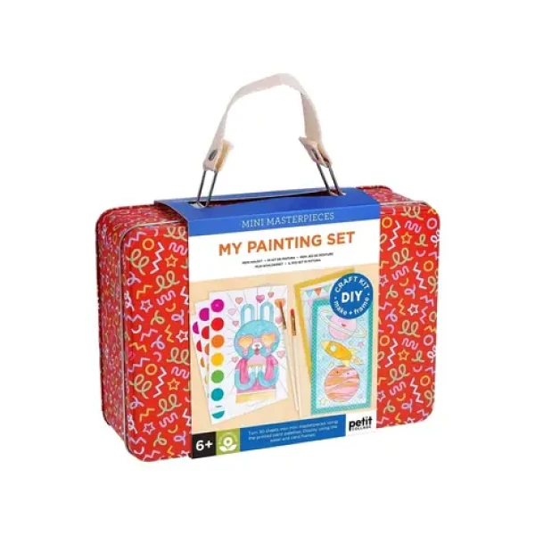 Petit Collage Kreatívny kufrík červený Moja maliarska sada