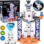Mamido Súprava Vesmírna stanica Raketa Raketoplán Projektor + figúrky ZA5455