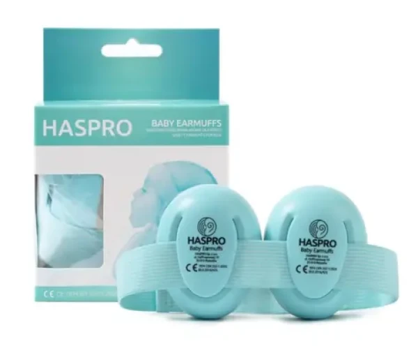 Haspro Hearing Protection BABY slúchadlá na uši, 0m+, mint (HSBE05M)