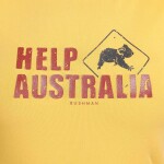 Bushman Dámske tričko Help Australia W, žlté L