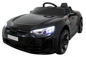 Mamido Elektrické autíčko Audi E-Tron GT s EVA kolesami a príjemným koženým sedlom - čierne