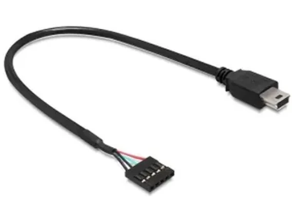 DeLock kábel USB 2.0 pinový konektor samica - USB mini samec / 30 cm (83170)