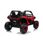 Mamido Mamido Elektrické autíčko Buggy UTV KCK 4x4 červené 24V | 800W | 50 kg | EVA | LED | 2,4 Ghz | ECO koža