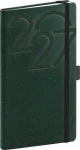 NOTIQUE Vreckový diár AJAX 2027 zelený / Týždenný / 9 x 15,5 cm