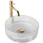 REA - Umývadlo na dosku Cristal Transparent REA-U9670