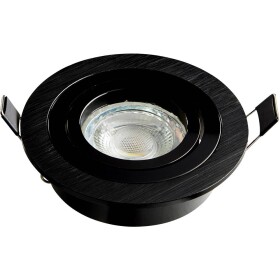 Heitronic 500595 DL7801 vstavané svietidlo LED G5.3, GU10 8 W čierna; 500595