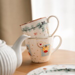 GREEN GATE Vianočný hrnček Juana White 300 ml