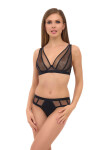 Mäkká podprsenka Lupo 2521 bralette černá 75D