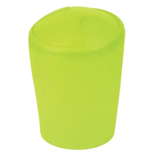 Spirella MOVE výklopný odpadkový kôš 2 L zelený/plast (7610583095763)