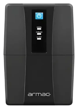 Armac Home Lite HL650F/LEDV2 čierna / Záložný zdroj / Line-Interactive / 650 VA / 2x Schuko / AVR (HL/650F/LED/V2)