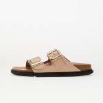 Tenisky Birkenstock Arizona Droplet Buckle Natural Leather Patent High-Shine New Beige EUR 40