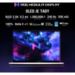 Asus ROG Zephyrus G16 biela / 16" OLED / Intel Core Ultra 9 185H 3.8GHz / 32GB / 2TB SSD / NV RTX4090 16GB / W11H (GU605MY-NEBULA033W)