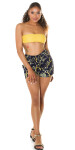 Trendy Highwaist Shorts with chain print XL/XXL