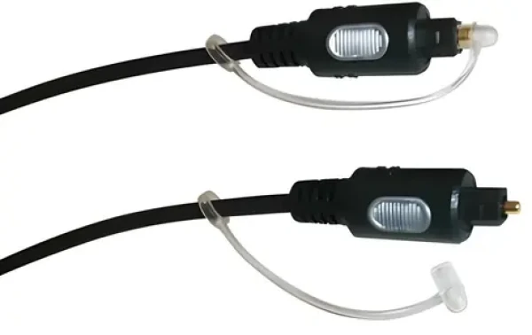 Schwaiger optický kábel Toslink čierna / Audio kábel optický / Toslink - Toslink / pozlátené konektory / 1,5 m (LWL2150533)