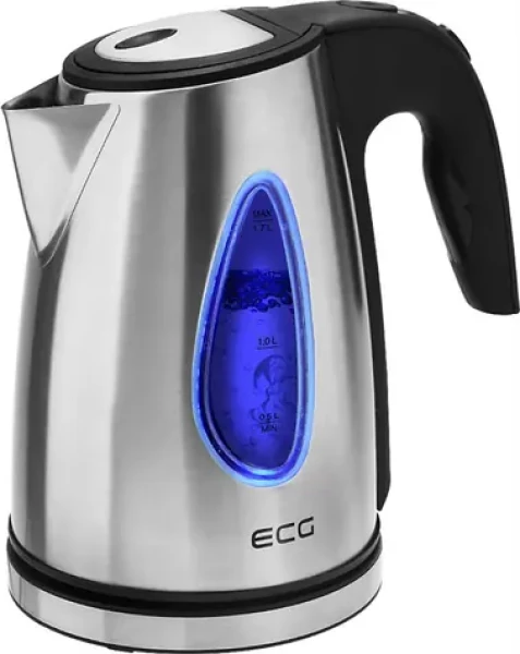 ECG RK 1740 strieborná / rýchlovarná kanvica / 2200W / 1.7 L / nerez (341110334958)