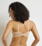 Dámska čipkovaná podprsenka s kosticami DIM DAILY MICRO FOULARD BRA - DIM - nude 90 E