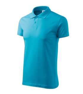 Single J. pánske polo tričko tyrkysové XL