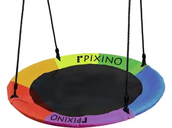 PIXINO Hojdací kruh Čapí hniezdo farebný