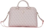 Guess Bag Guess 4G Zipper Pocket Triangle Logo 15" pink