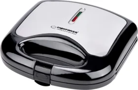 Esperanza EKT011 Asiago sendvičovač čierno-strieborná / 1000 W / 4 trojuholníky (EKT011)