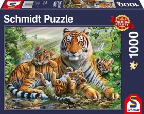 Schmidt Puzzle Tigrice a mláďatá
