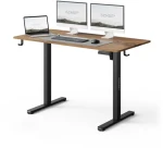 SENSE7 NOJO LIGHT Pracovný stôl čierna-dub / elektricky nastaviteľná výška / 120 x 60cm / nosnosť 70kg (5902659847942)