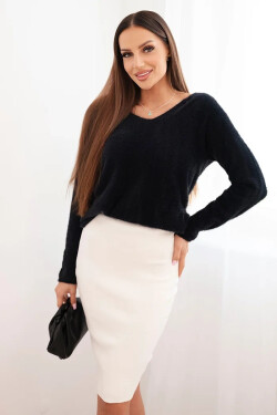 Dámska viskózna sukňa ZS5185 off-white - Kesi UNI ecri(krémová)