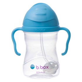 B.box Hrnček so slamkou 240 ml - čučoriedka EUR
