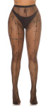 Dámske sieťované pančuchy "Cross" R39128 čierne - In-StyleFashion one size