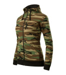 Camo Mikina na zips maskáčová hnedá 2XL