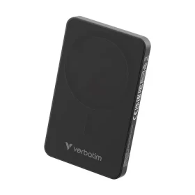 Verbatim Charge 'n' Go Essentials Magnetická bezdrôtová powerbanka 5000mAh čierna / USB-C / MagSafe / 15-20W (32225)