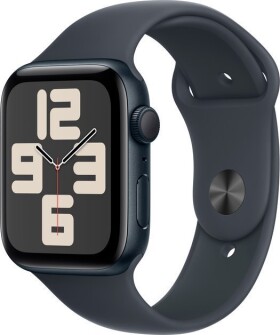 Apple Watch SE GPS + Cellular 44mm Midnight Alu Sport M/L Čierny (MXGM3QF/A)