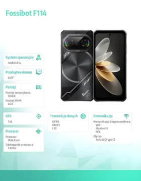 F114 čierna / Mobilný telefón (FOSSIBOTF114BLACK)