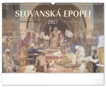 NOTIQUE Nástenný kalendár Slovanská epopej - Alfons Mucha 2027, 48 x 33 cm (PGN-36834-L)
