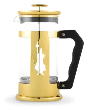 Bialetti French press Preziosa s panáčikom zlatá / 8 šálok / 1000 ml