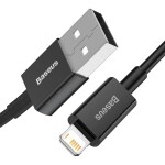 Baseus Superior Kábel USB-A (M) - Lightning (M) 2 m čierna / 2.4A (DATUSB24A2MBASBK)