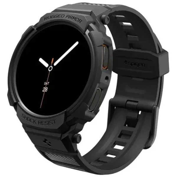 Spigen Rugged Armor Pre kryt s remienkom pre Galaxy Watch 8 (40mm) matná čierna (ACS10005)