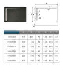 H K - Sprchovací kút MELODY BLACK LINE R109, 100x90 so zalamovacími dverami vrátane čiernej vaničky z liateho mramoru MBLINER109/BLACKSTAR10090SET
