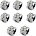 XSPC XSPC Anschluss G1/4" auf 14mm Hardtube, chróme - 8 Stück