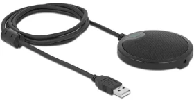 DeLock Všesmerový kondenzátorový mikrofón pre konferencie kábel 1.5m čierna (20672)