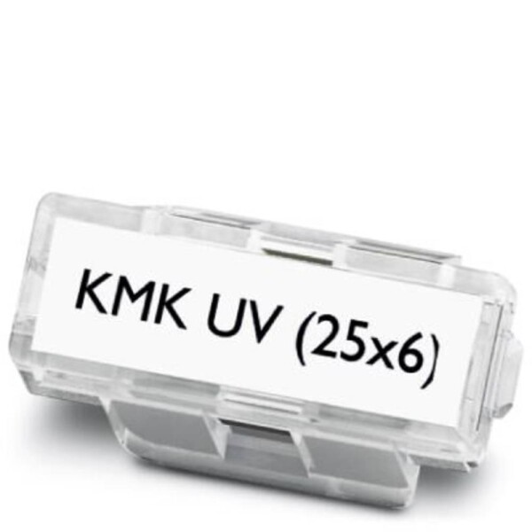 Phoenix Contact 1014106 KMK UV (25X6) držiak označenie Druh montáže: káblové spony priehľadná 100 ks; 1014106
