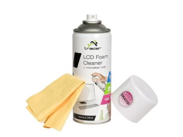 Tracer LCD Foam Cleaner / Čistiaca pena na plasty / 400 ml + Microfiber (TRASRO42106)