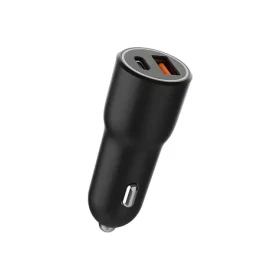 Gembird Autonabíjačka 38W čierna / Autonabíjačka / USB QC3.0 + USB-C PD (TA-UC-AC2PDQC38-CAR-01)